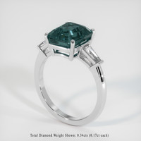 4.11 Ct. Sapphire Ring, Platinum 950 2