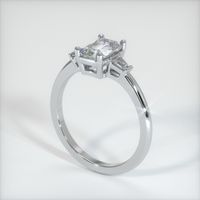 1.09 Ct. White Sapphire Ring, Platinum 950 2