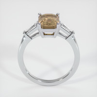 2.51 Ct. Brown Sapphire Ring, Platinum 950 3