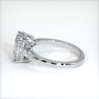3.16 Ct. White Sapphire Ring, Platinum 950 4