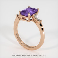 2.67 Ct. Gemstone Ring, 14K Rose Gold 2