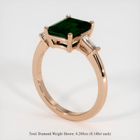 2.04 Ct. Gemstone Ring, 14K Rose Gold 2