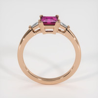 0.72 Ct. Ruby Ring, 14K Rose Gold 3