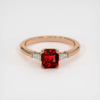 1.65 Ct. Ruby Ring, 14K Rose Gold 1