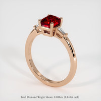 1.65 Ct. Ruby Ring, 14K Rose Gold 2