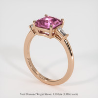 2.11 Ct. Sapphire Ring, 14K Rose Gold 2