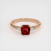1.65 Ct. Ruby Ring, 18K Rose Gold 1