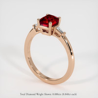 1.65 Ct. Ruby Ring, 18K Rose Gold 2