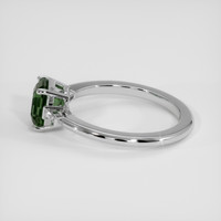 1.59 Ct. Green Sapphire Ring, Silver 4