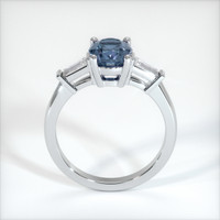 1.18 Ct. Greenish Blue Sapphire Ring, 10K White Gold 3