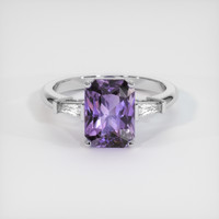 2.67 Ct. Purple Spinel Ring, 10K White Gold 1