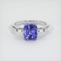 3.00 Ct. Color Change Sapphire Ring, 14K White Gold 1
