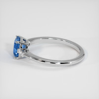 1.24 Ct. Sapphire Ring, 14K White Gold 4
