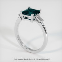 1.63 Ct. Gemstone Ring, 14K White Gold 2