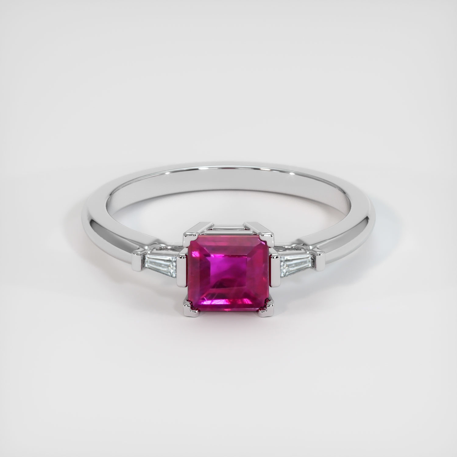 Ruby Ring 0.72 Ct. 14K White Gold | The Natural Ruby Company