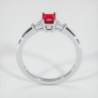 0.57 Ct. Ruby Ring, 14K White Gold 3