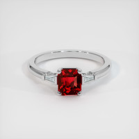 1.65 Ct. Ruby Ring, 14K White Gold 1