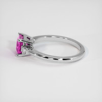 1.03 Ct. Sapphire Ring, 14K White Gold 4
