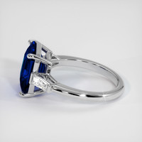 4.51 Ct. Sapphire Ring, 14K White Gold 4