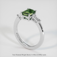 1.61 Ct. Sapphire Ring, 14K White Gold 2