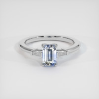 1.06 Ct. Bi Color Sapphire Ring, 14K White Gold 1