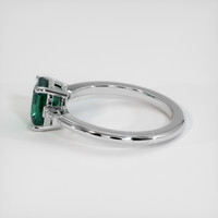 1.58 Ct. Bluish Green Sapphire Ring, 14K White Gold 4