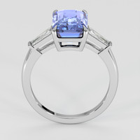 4.73 Ct. Blue Sapphire Ring, 14K White Gold 3