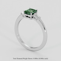 1.61 Ct. Bi Color Sapphire Ring, 14K White Gold 2
