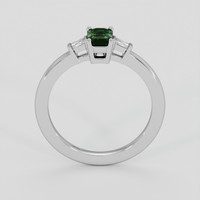 0.63 Ct. Bluish Green Sapphire Ring, 14K White Gold 3