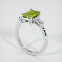 1.66 Ct. Sapphire Ring, 14K White Gold 2