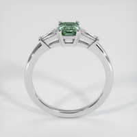 0.64 Ct. Green Sapphire Ring, 14K White Gold 3