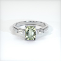 1.32 Ct. Sapphire Ring, 14K White Gold 1