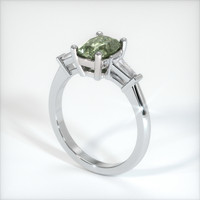 1.32 Ct. Sapphire Ring, 14K White Gold 2