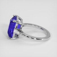 5.23 Ct. Blue Sapphire Ring, 18K White Gold 4