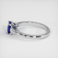 1.27 Ct. Blue Sapphire Ring, 18K White Gold 4