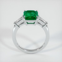 Three Stone Emerald Ring 2.18 Ct., 18K White Gold Preview