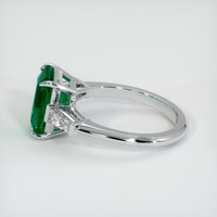 2.18 Ct. Emerald Ring, 18K White Gold 4