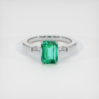 2.02 Ct. Emerald Ring, 18K White Gold 1