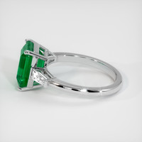 3.06 Ct. Emerald Ring, 18K White Gold 4