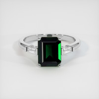 2.04 Ct. Gemstone Ring, 18K White Gold 1