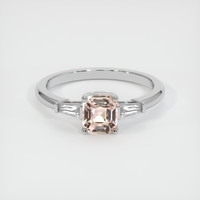 1.02 Ct. Sapphire Ring, 18K White Gold 1
