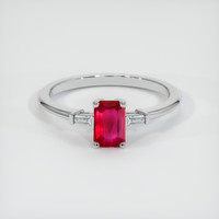 Ruby Ring 0.53 Ct., 18K White Gold Preview