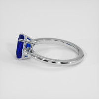2.21 Ct. Blue Sapphire Ring, 18K White Gold 4