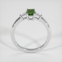 0.55 Ct. Green Sapphire Ring, 18K White Gold 3