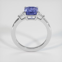 2.75 Ct. Blue Sapphire Ring, 18K White Gold 3