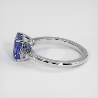 2.75 Ct. Blue Sapphire Ring, 18K White Gold 4