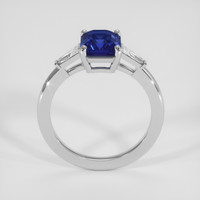 3.02 Ct. Blue Sapphire Ring, 18K White Gold 3