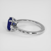 3.02 Ct. Blue Sapphire Ring, 18K White Gold 4