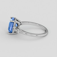 2.58 Ct. Color Change Sapphire Ring, 18K White Gold 4