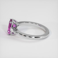 2.06 Ct. Purple Sapphire Ring, 18K White Gold 4